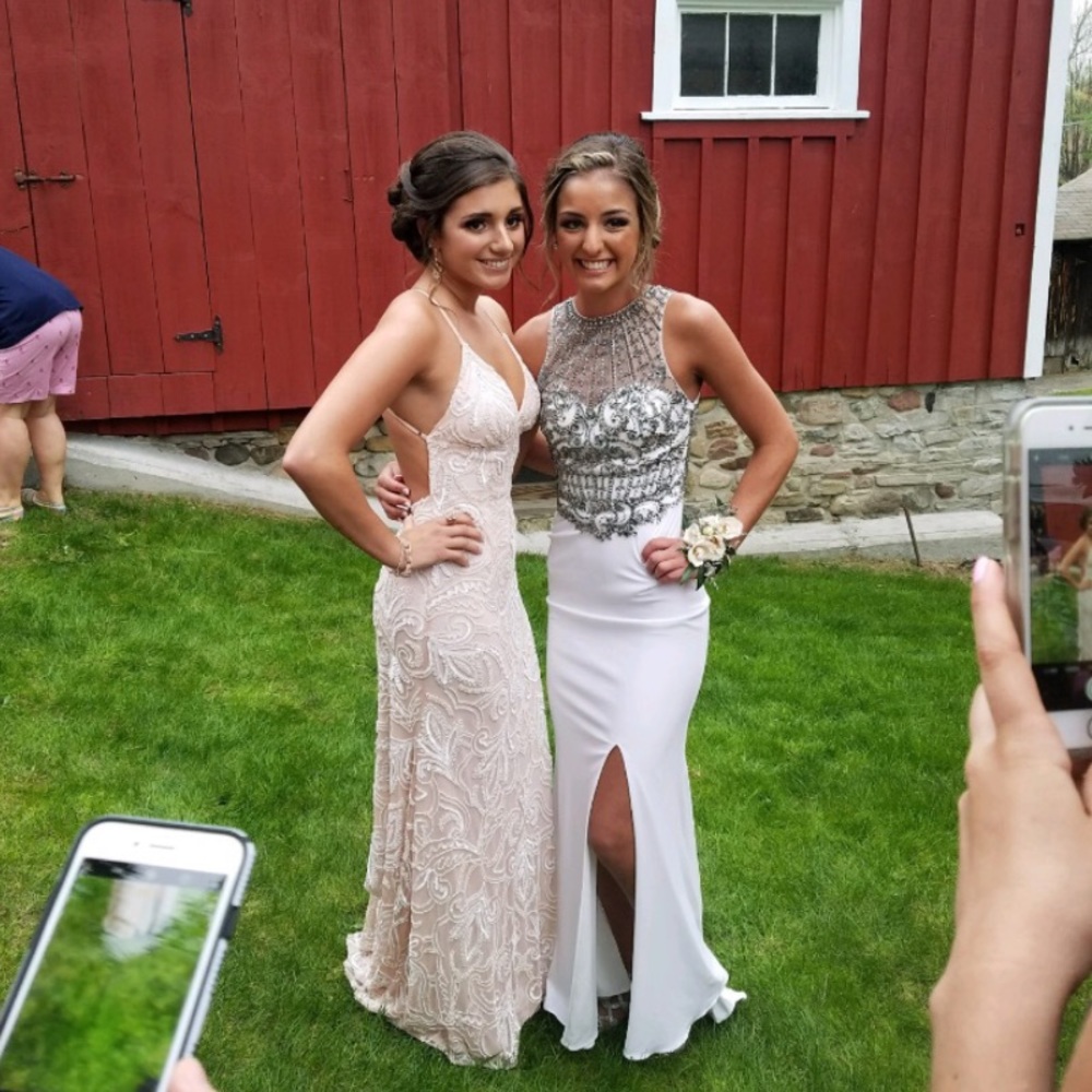 White Long Prom Dress